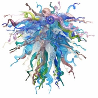 Longree Hand Blown Glass Chandelier