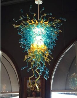 Hand Blown Glass Chandelier