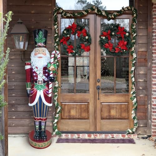 Fraser Hill Farm 6-Ft. Prelit Santa Nutcracker