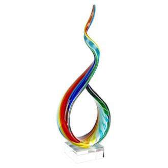 Rainbow Murano-Style Sculpture