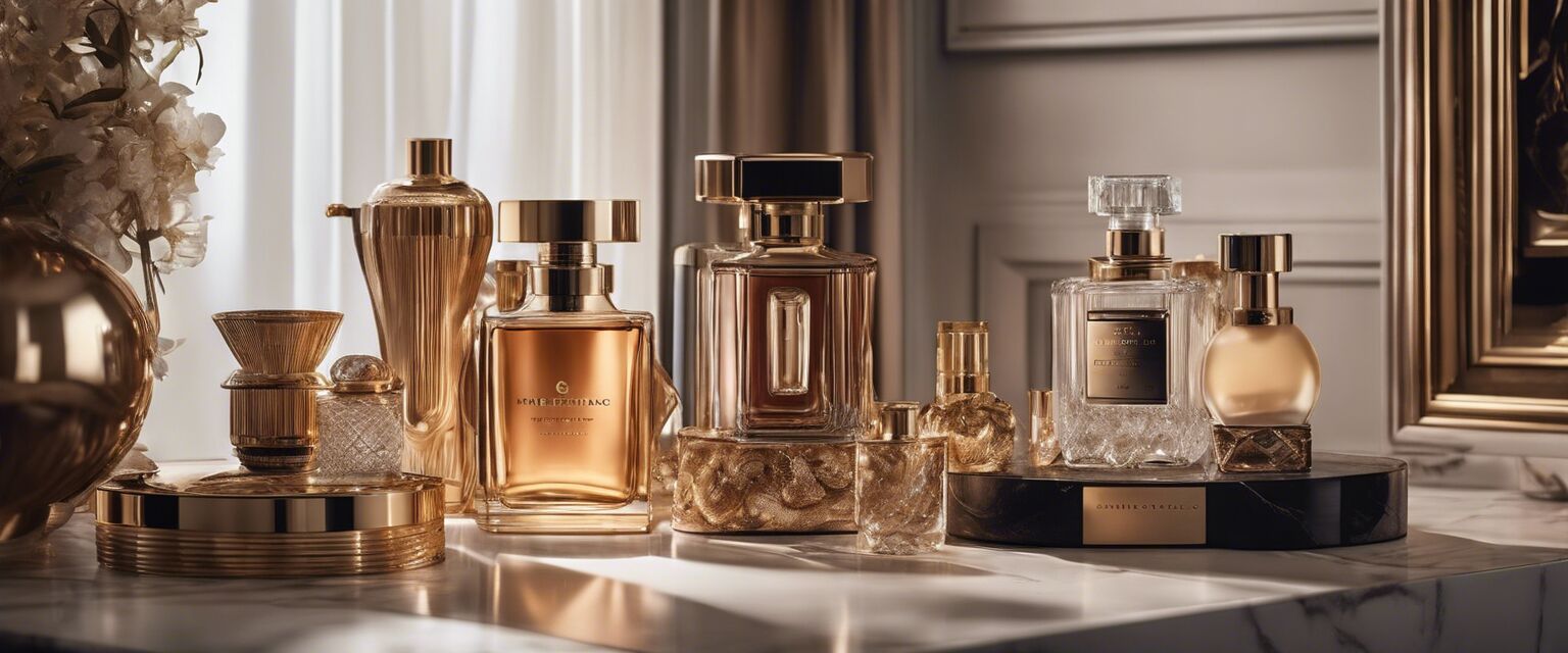 Luxury fragrance setup