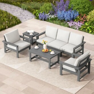 SERWALL HDPE Patio Conversation Set
