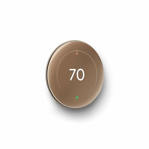 Smart thermostat set to 70 degrees.