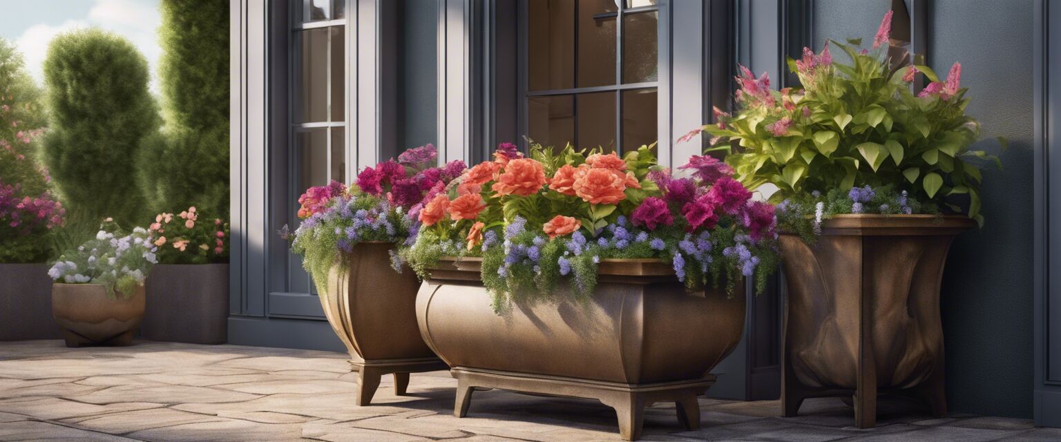 Decorative outdoor planters